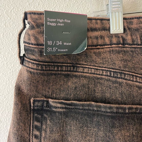 WILDFABLE STRAIGHT LEG BAGGY ACID WASHED JEAN NWT - Picture 5 of 5